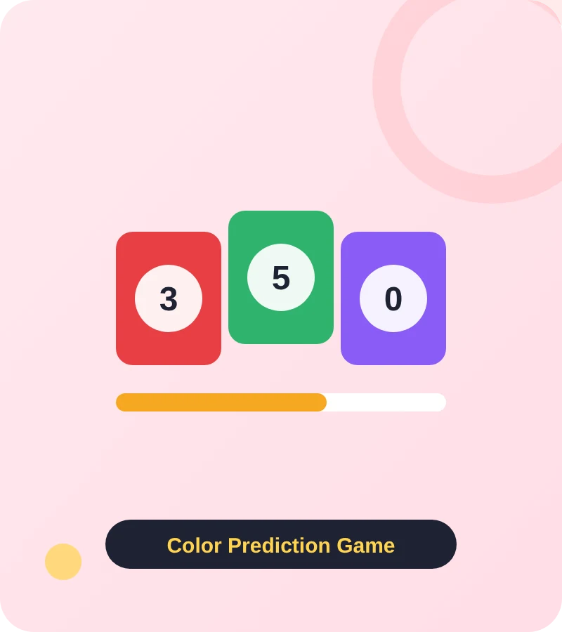 Daman color prediction game rounds with color tiles for color prediction game login and register
