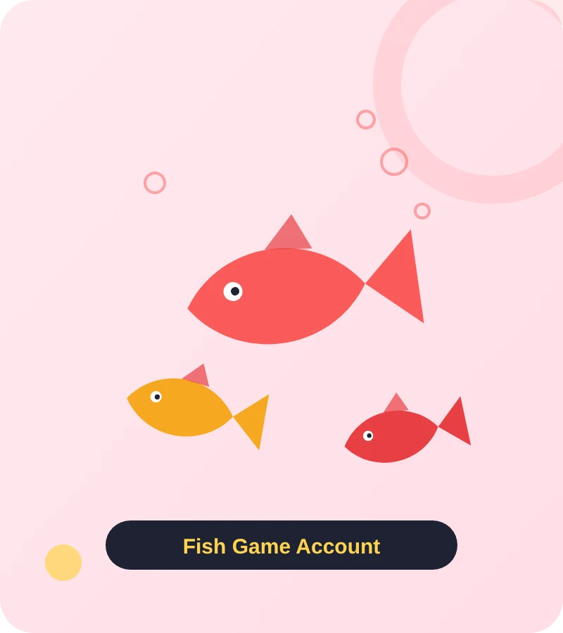 Daman fish game account profile with fish arcade graphics for fish game login and register