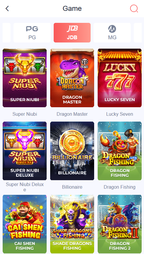 Daman Game Android app login screen