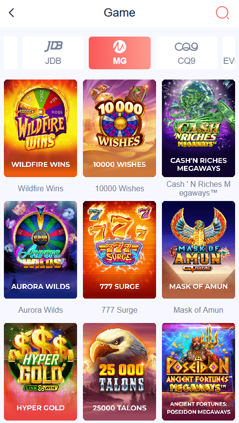 Daman Game Android app registration screen