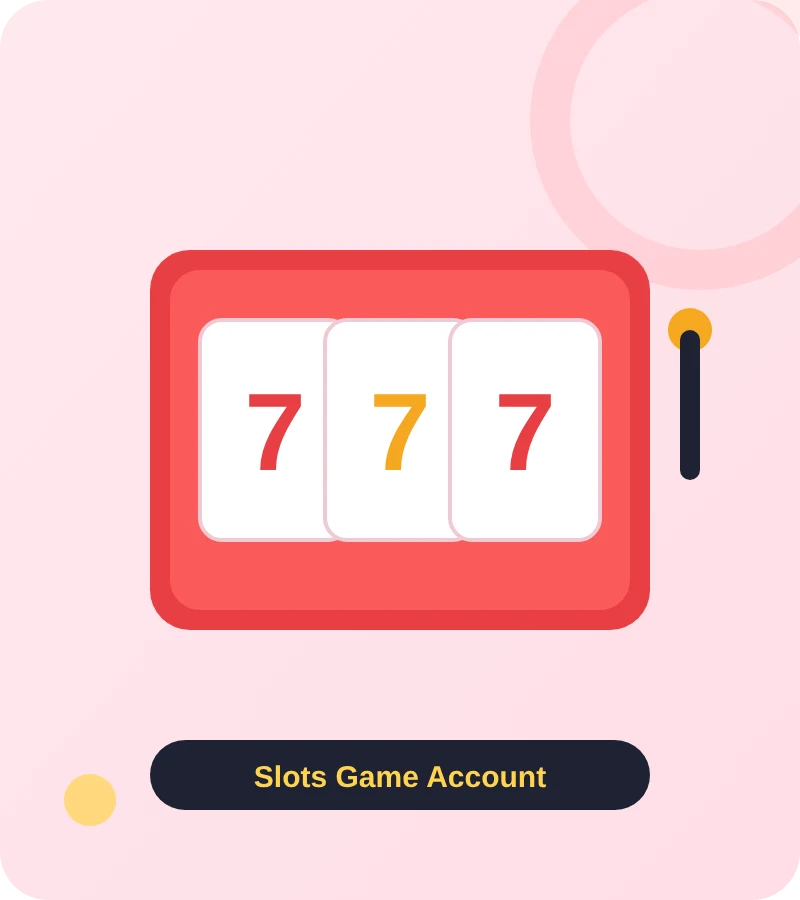 Daman slots game account profile with slot reels for slots game login and register